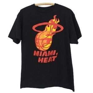 NBA Miami Heat Black T Shirt XL Mens Hardwood Classics Welovefine Cotton